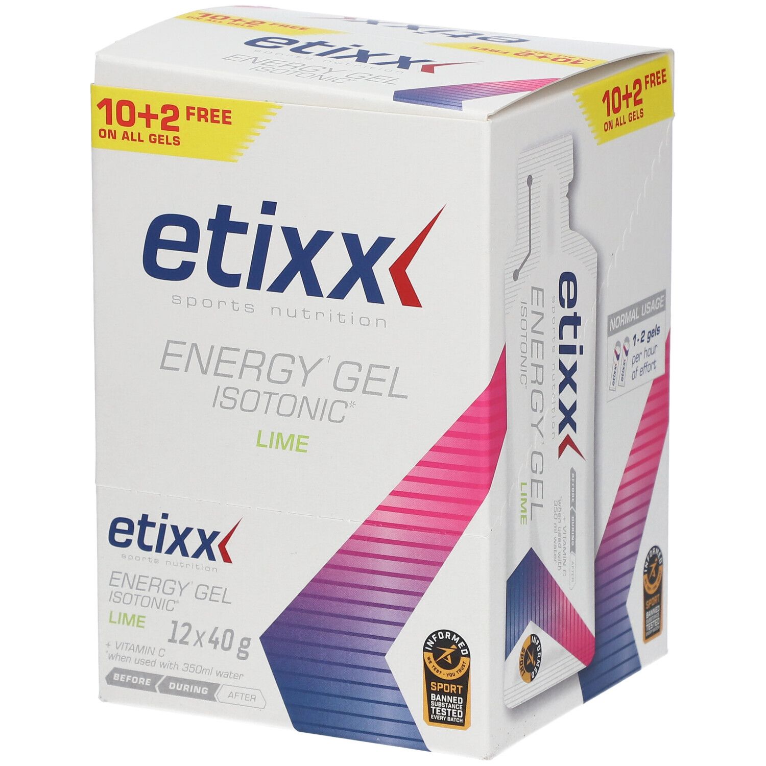 Etixx Isotonic Energy Gel Lime