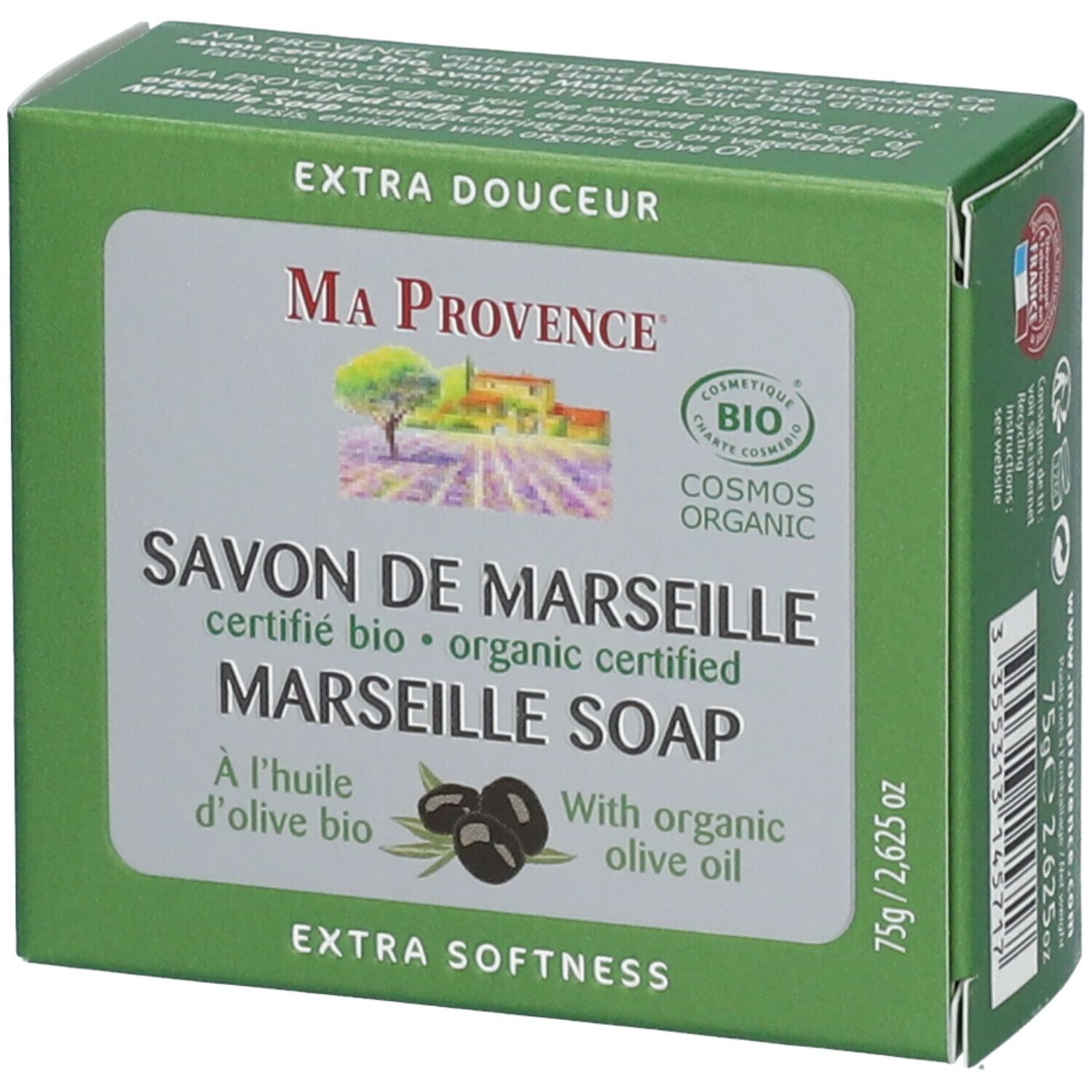 MA PROVENCE® Savon de Marseille à l'Huile d'Olive Bio