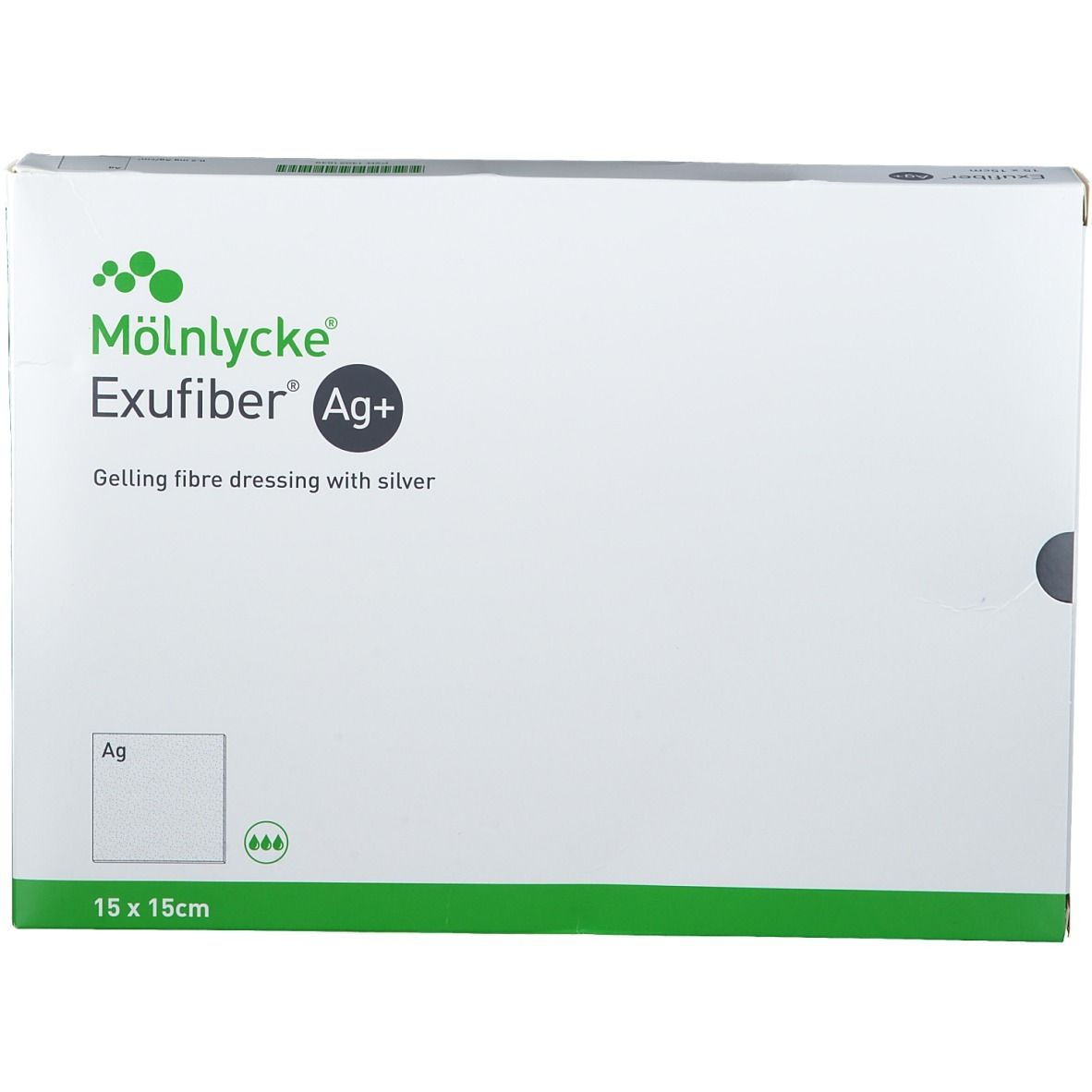 Exufiber® Ag+ 15 x 15 cm