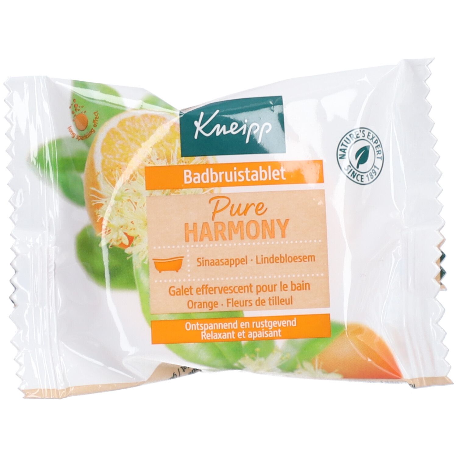 Kneipp Bagno Effervescente Arancia e Fiori di Tiglio