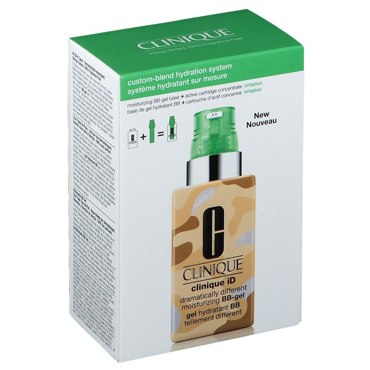 CLINIQUE iD Moisturizing BB-Gel + Active Cartridge Concentrate Irritation 