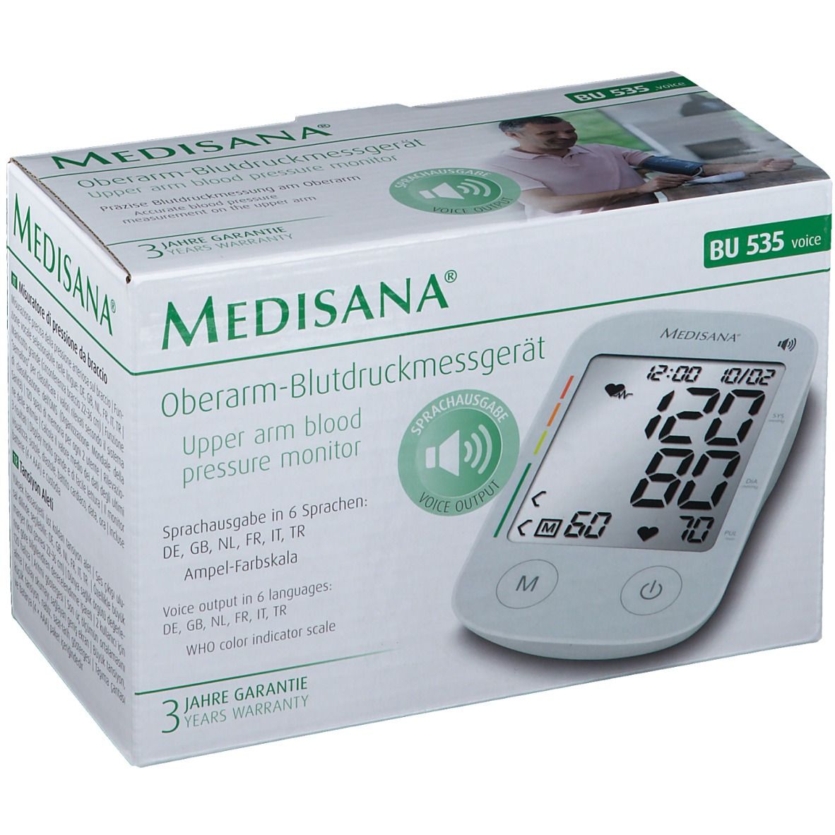 MEDISANA® Sfigmomanometro BU 535 Voice
