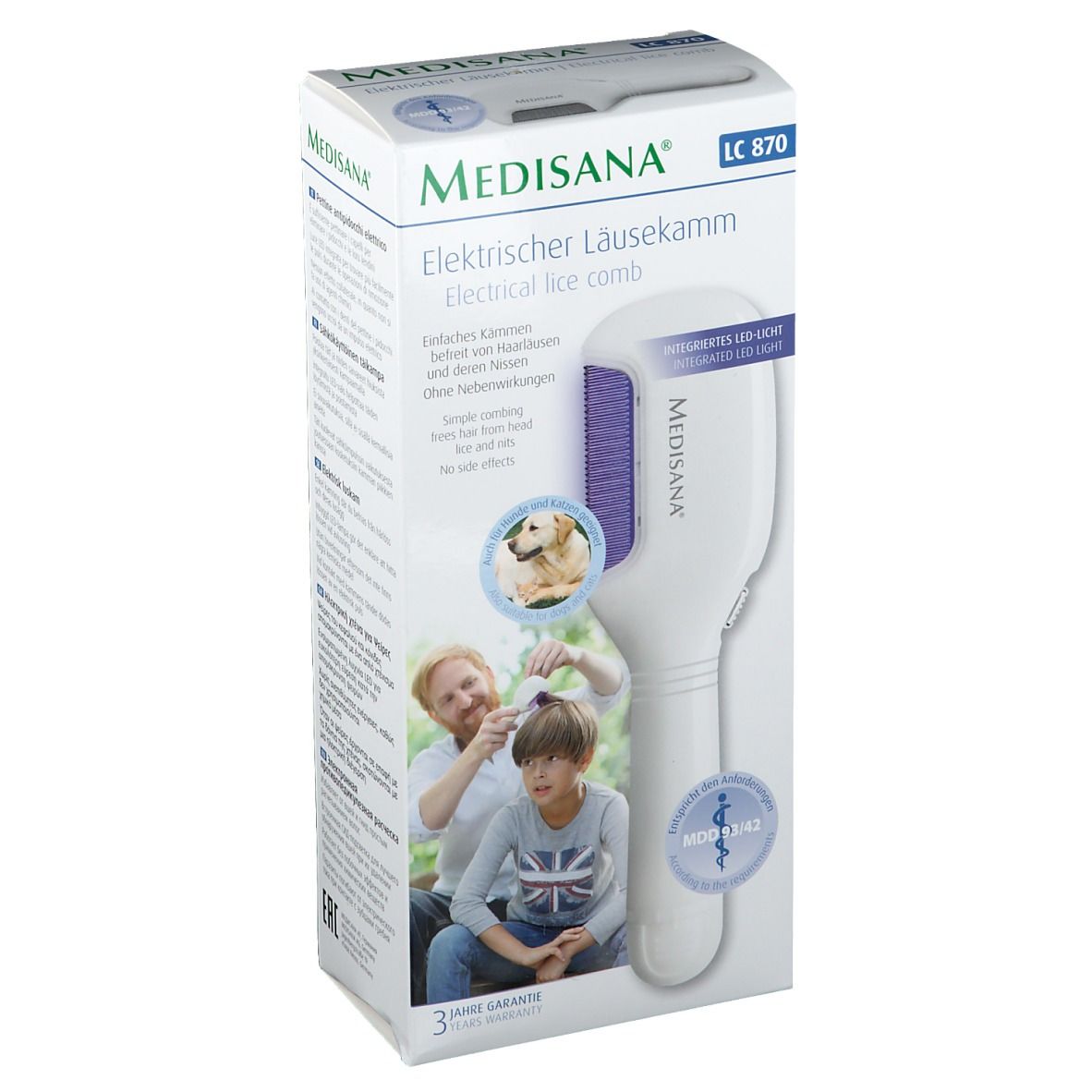Medisana® Pettine Antipidocchi Elettrico