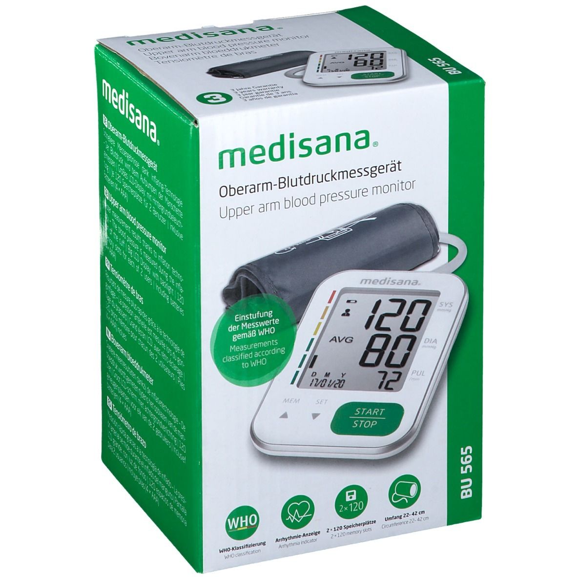 Medisana® Sfigmomanometro BU 565