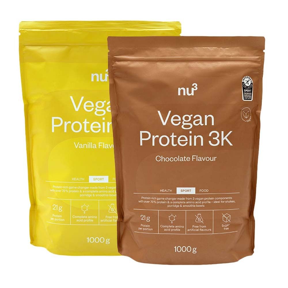nu3 Vegan Protein 3K Vanilla + Chocolate 