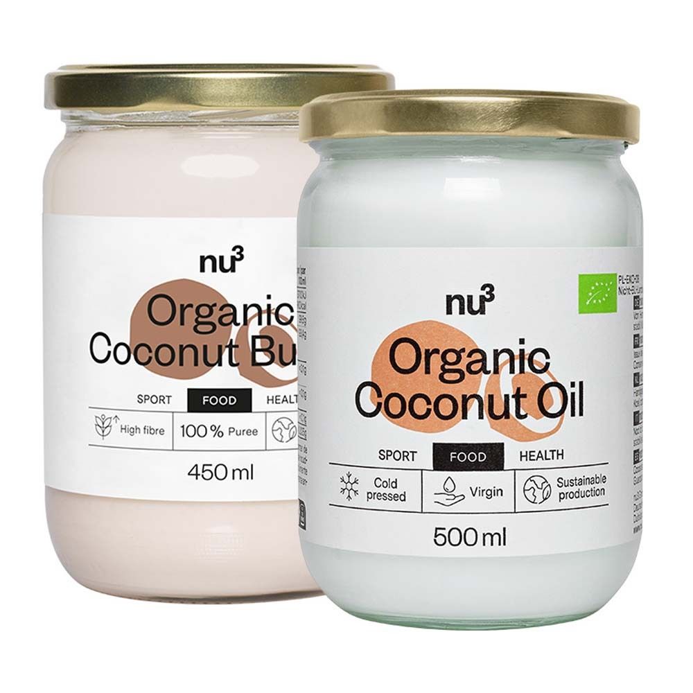 nu3 Bio Kokosöl + Bio Kokosmus