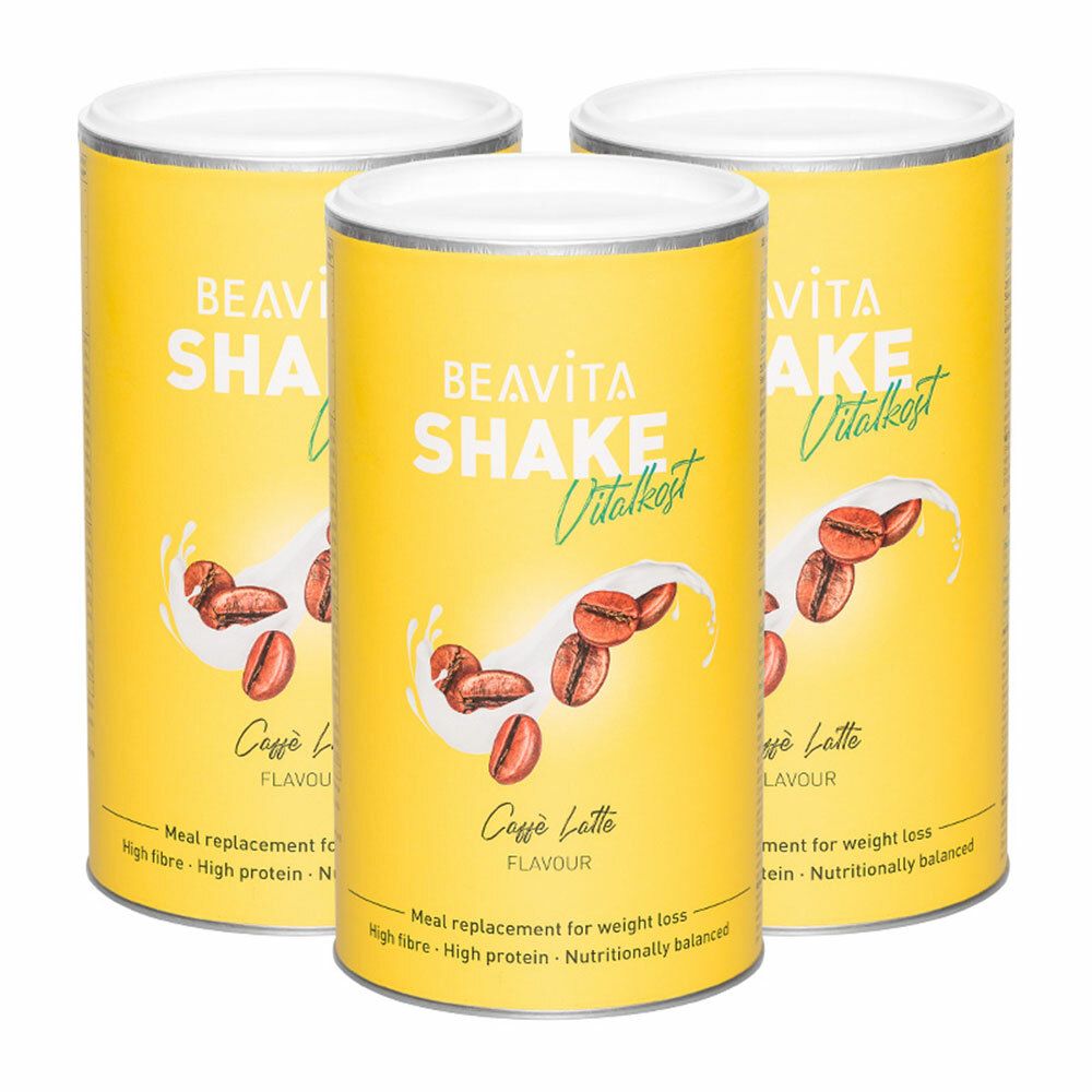 BEAVITA Vitalcost Shake Caffè Latte Set da 3