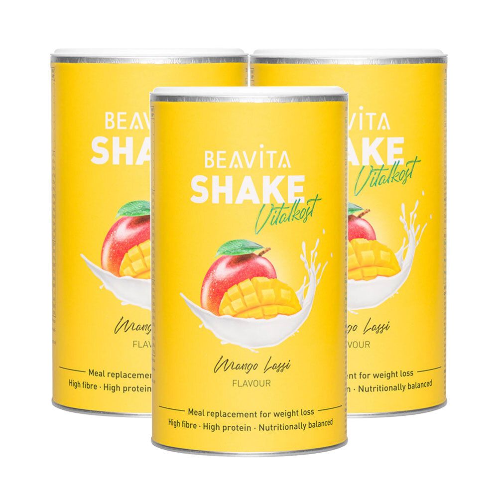 BEAVITA Vitalkcost Plus Mango Lassi Set da 3