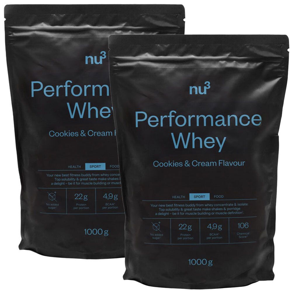 nu3 Performance Whey Cookies & Cream Set da 2