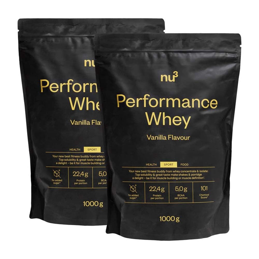 nu3 Performance Proteine Whey Vaniglia Set da 2