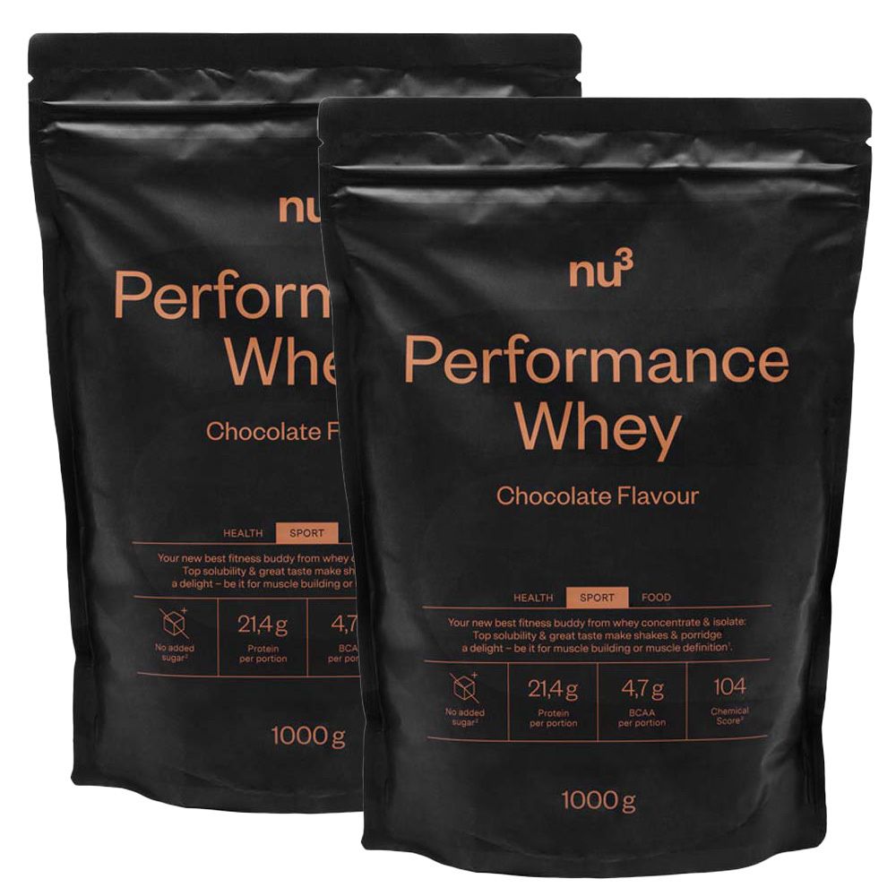 nu3 Performance Whey Cioccolato Set da 2