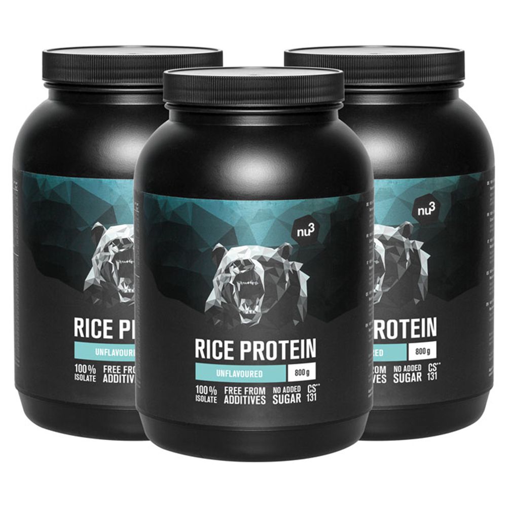 nu3 Proteine del Riso Set da 3