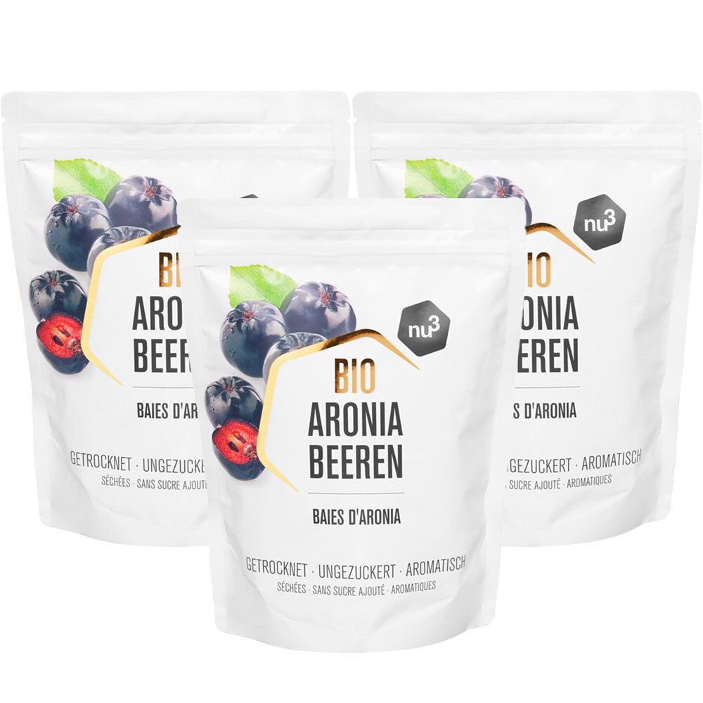 Nu3 Bacche di Aronia Bio Set da 3
