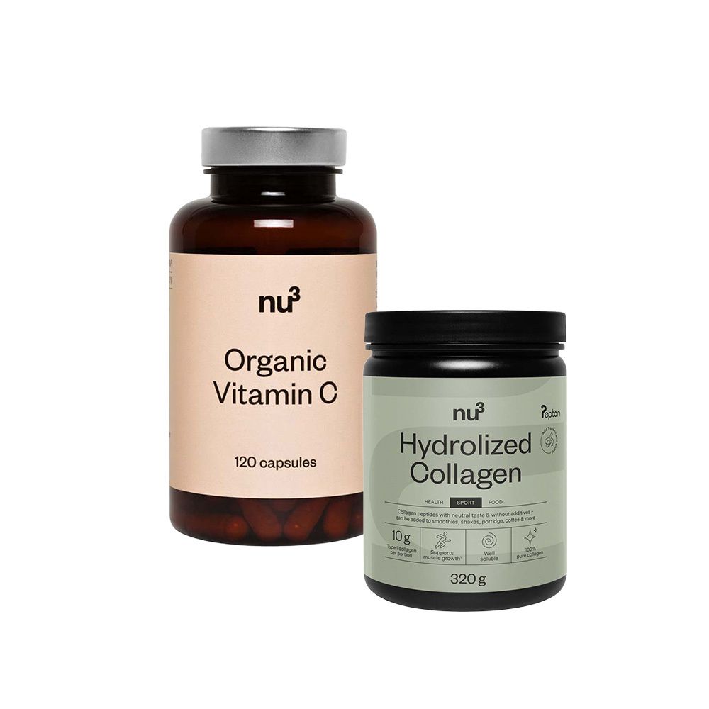 nu3 Bio Kollagenhydrolysat + nu3 Premium Bio Vitamin C