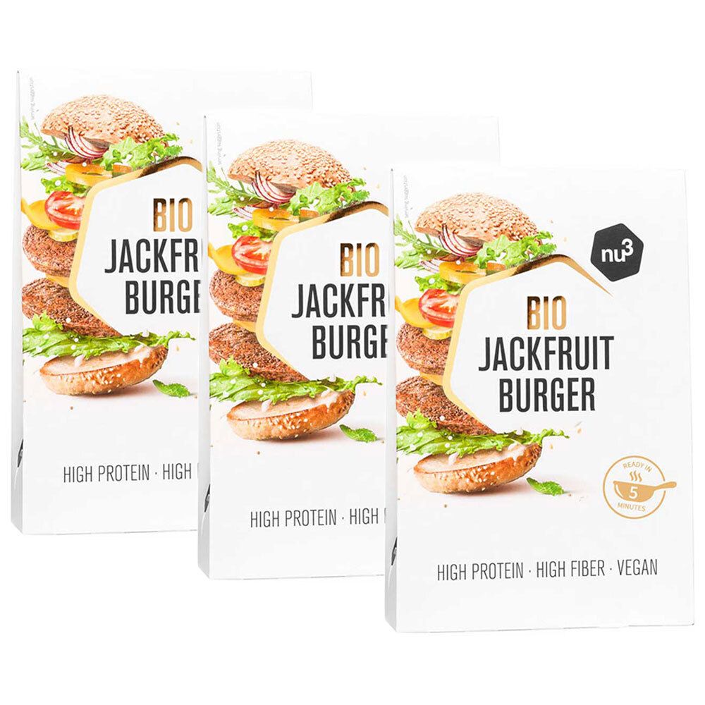 nu3 Jackfruit Burger Bio Set da 3