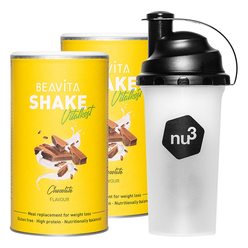 BEAVITA Vitalkost Cioccolato Set da 2 + Shaker