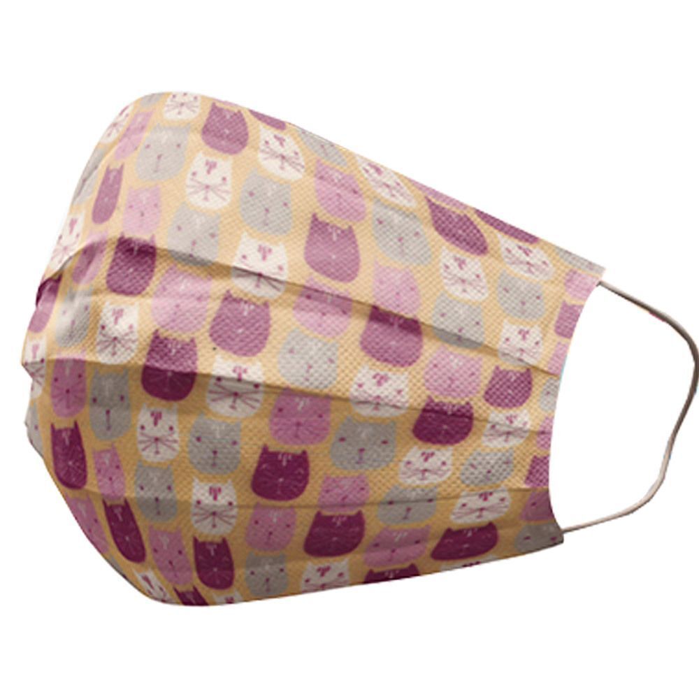 A&ZMED Mascherina Monouso Bambini Motivo a Gattini