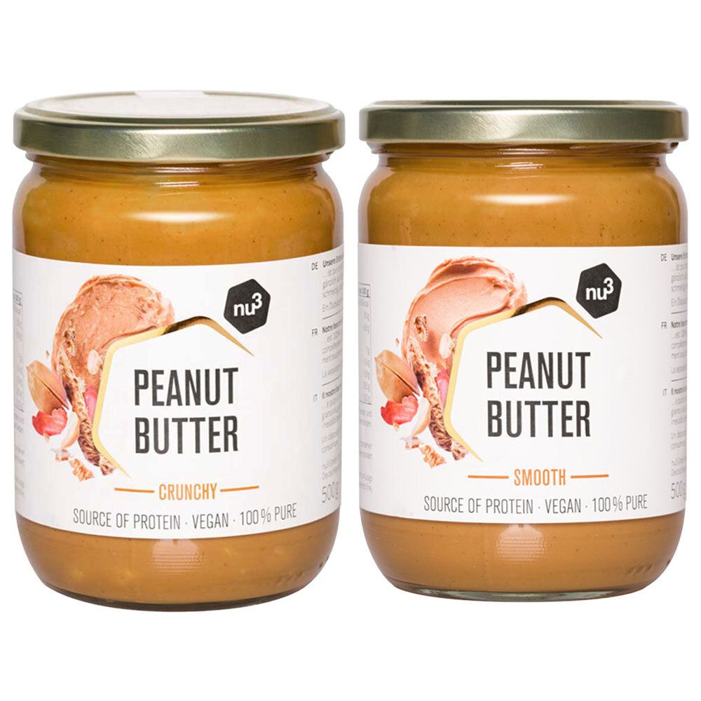 Burro d'arachidi nu3 Croccante + Liscio