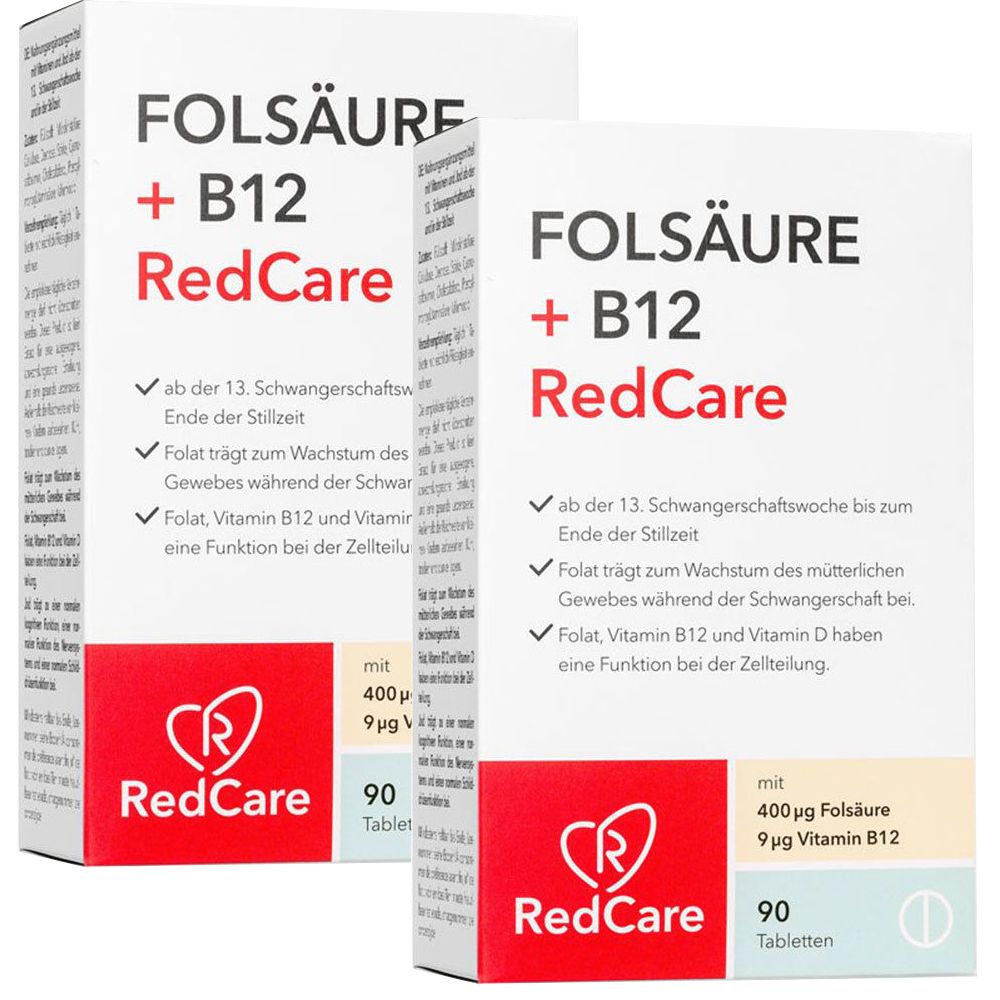 RedCare ACIDO FOLICO + B12 set da 2