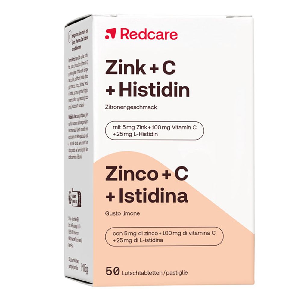 RedCare Compresse di Zinco con Vitamina C e Istidina