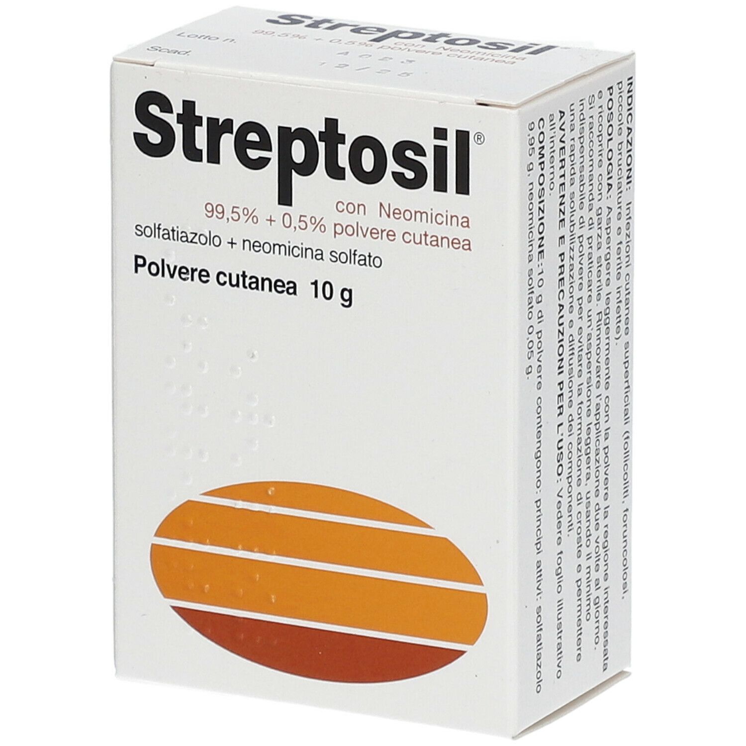 Streptosil® 99,5% + 0,5% Polvere cutanea