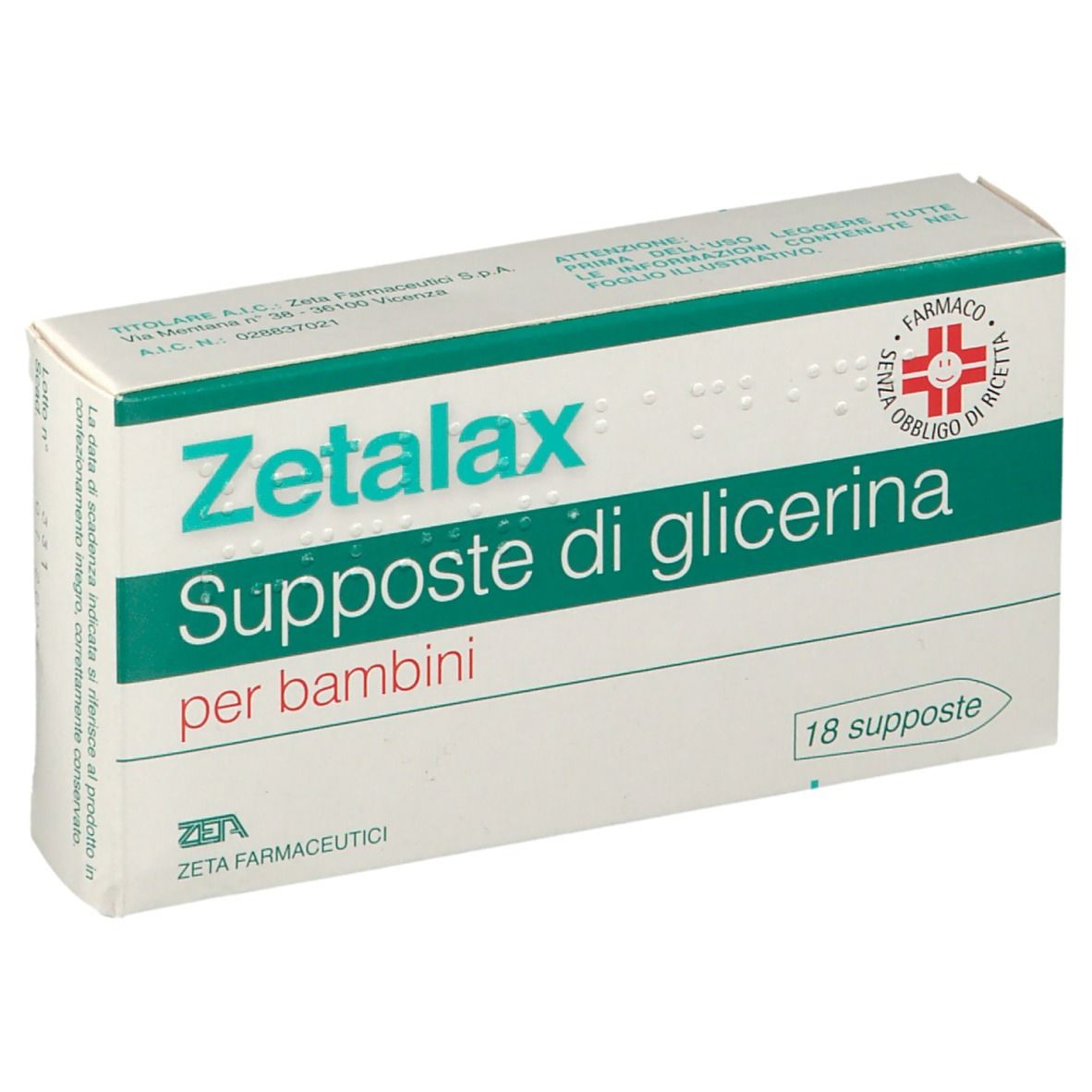 Zetalax Supposte di Glicerina per Bambini