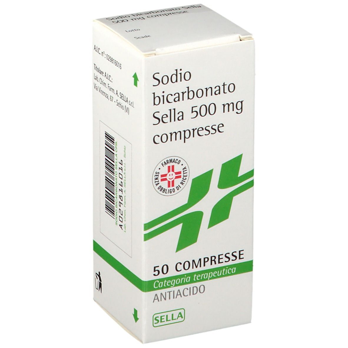 SODIO BICARBONATO SELLA 500 mg Compresse