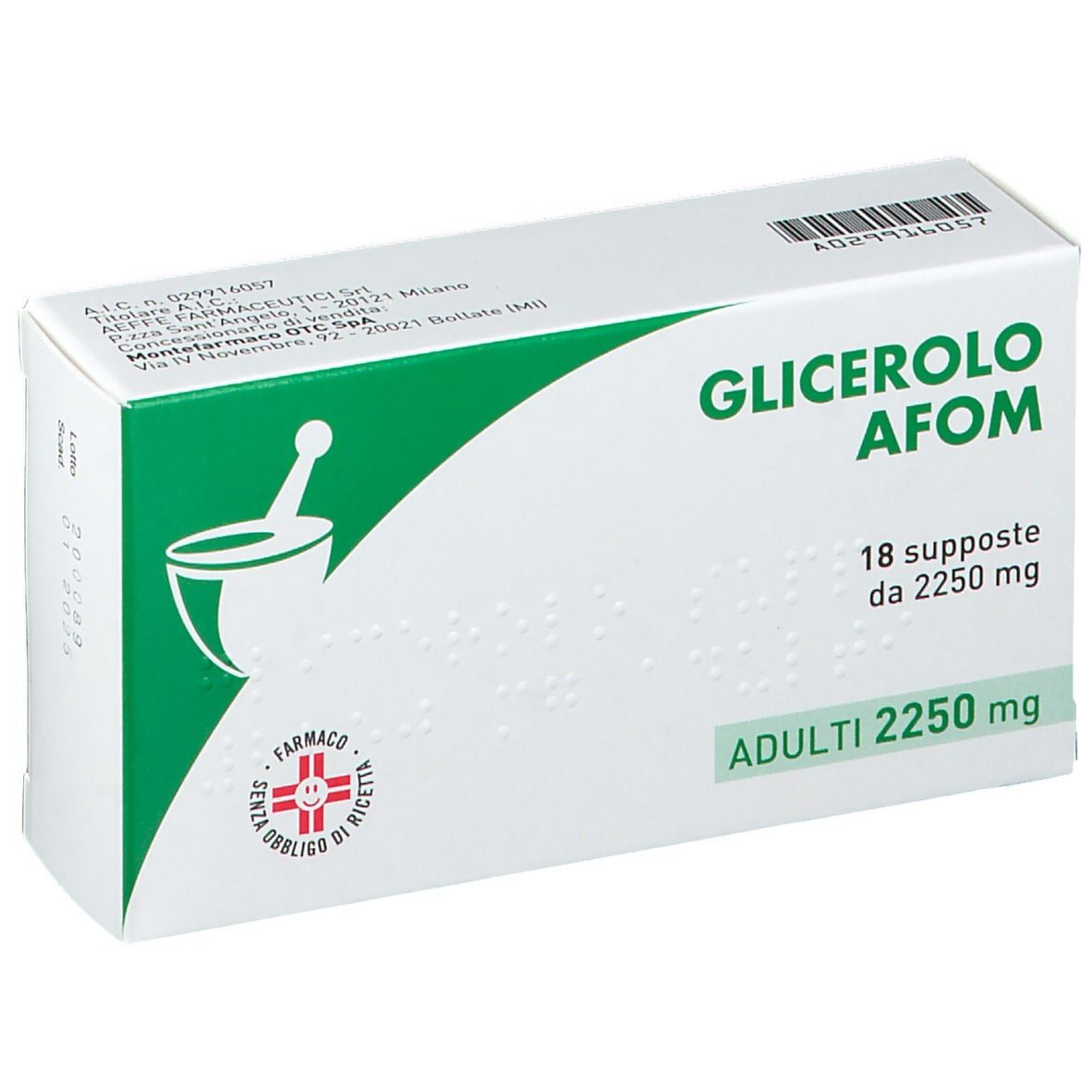 Glicerolo AFOM 2250 mg Supposte