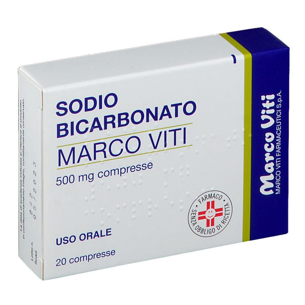 Sodio Bicarbonato Marco Viti 500 mg compresse