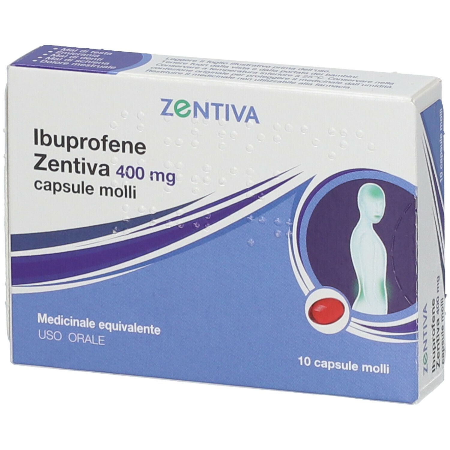 Ibuprofene Zentiva 400 mg Capsule Molli
