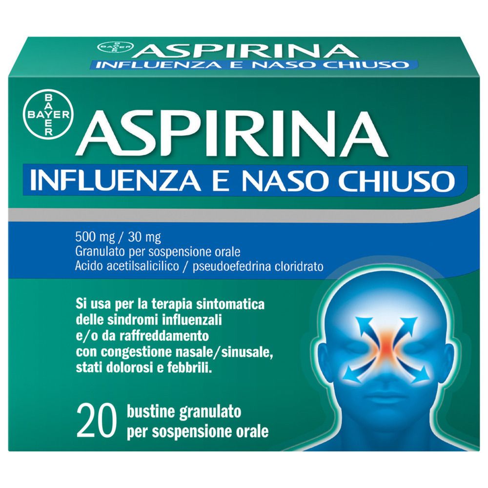 ASPIRINA  Influenza e Naso Chiuso 20 Bustine