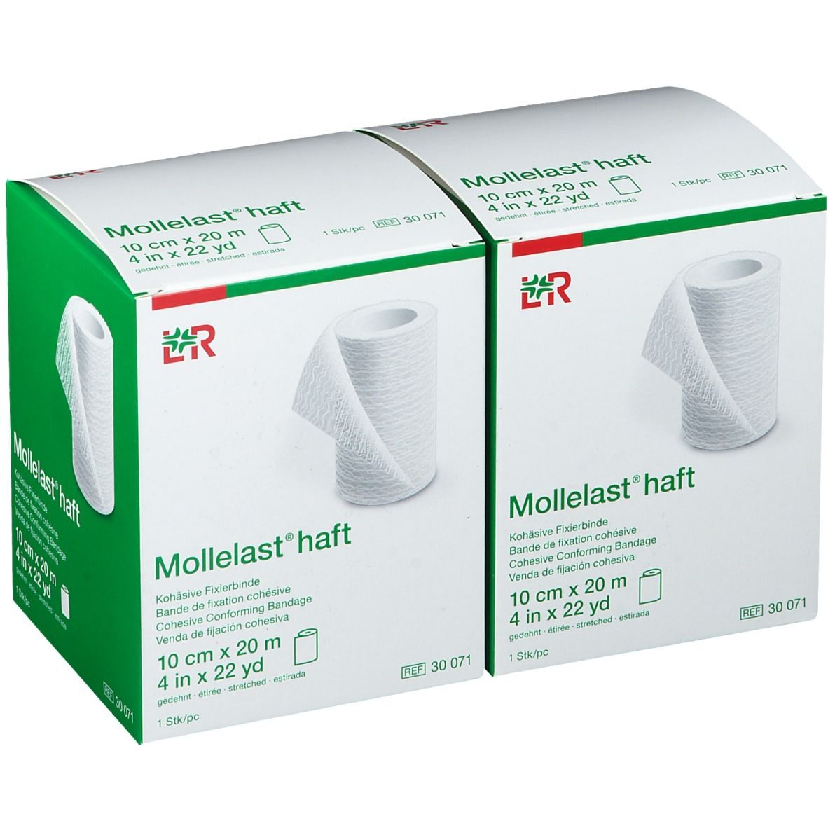 Mollelast® Haft 10 cm x 20 m Duo Pack
