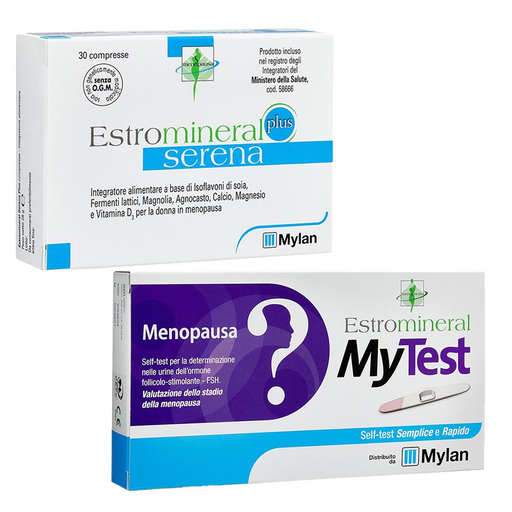 Estromineral Plus Serena + MyTest Estromineral Menopausa Self Test