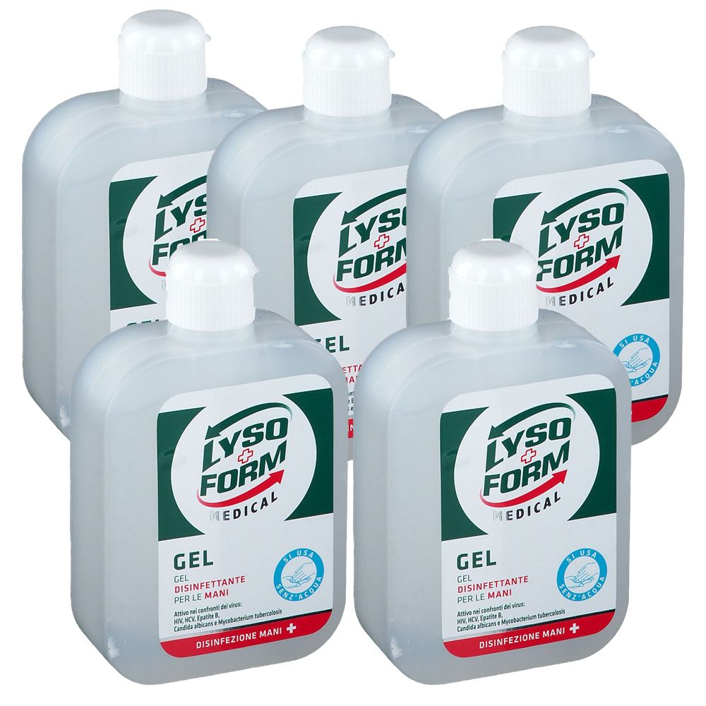 Lysoform Medical Gel Disinfettante Mani Set da 5