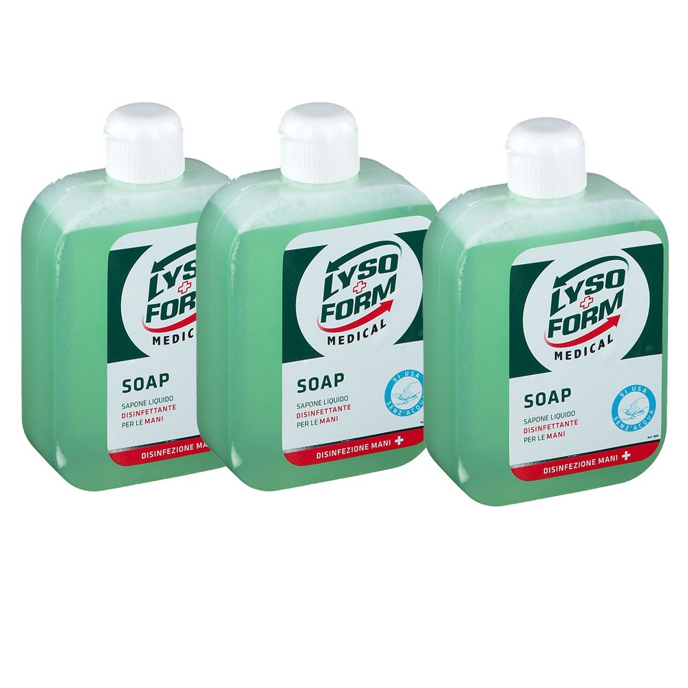 Lysoform Medical Sapone Liquido Disinfettante per le Mani Set da 3