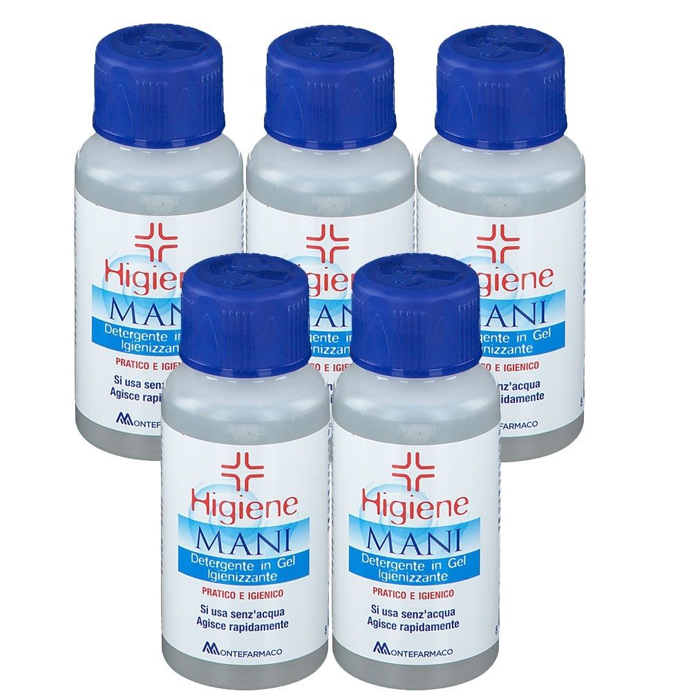 Hygiene Mani Detergente in Gel Igienizzante Set da 5