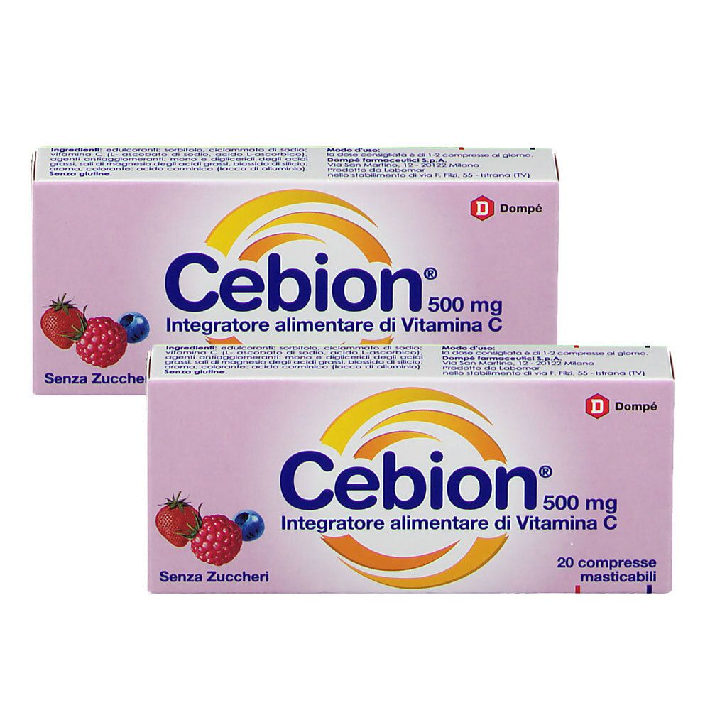 Cebion® 500 mg Senza Zuccheri Set da 2