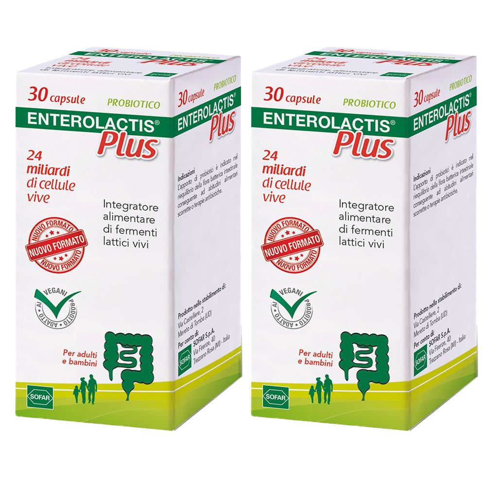 Enterolactis® Plus 30 Capsule Set da 2