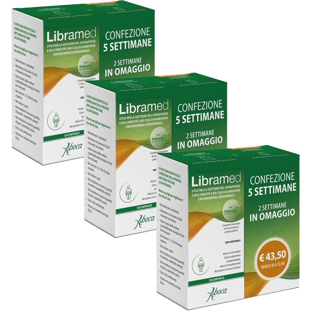 Aboca® Libramed Compresse Confezione Trattamento 5 Settimane Set da 3