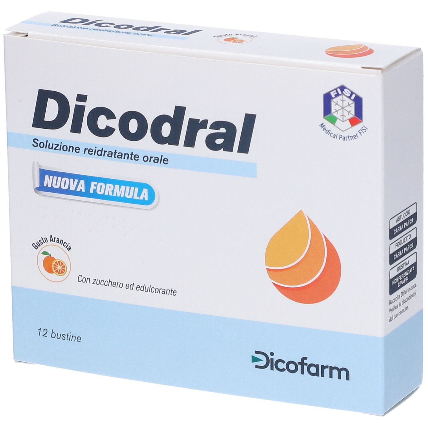 Dicodral® Soluzione Reidratante Orale Gusto Arancia
