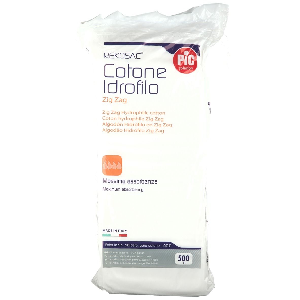 PIC Cotone Idrofilo Zig Zag 500 g
