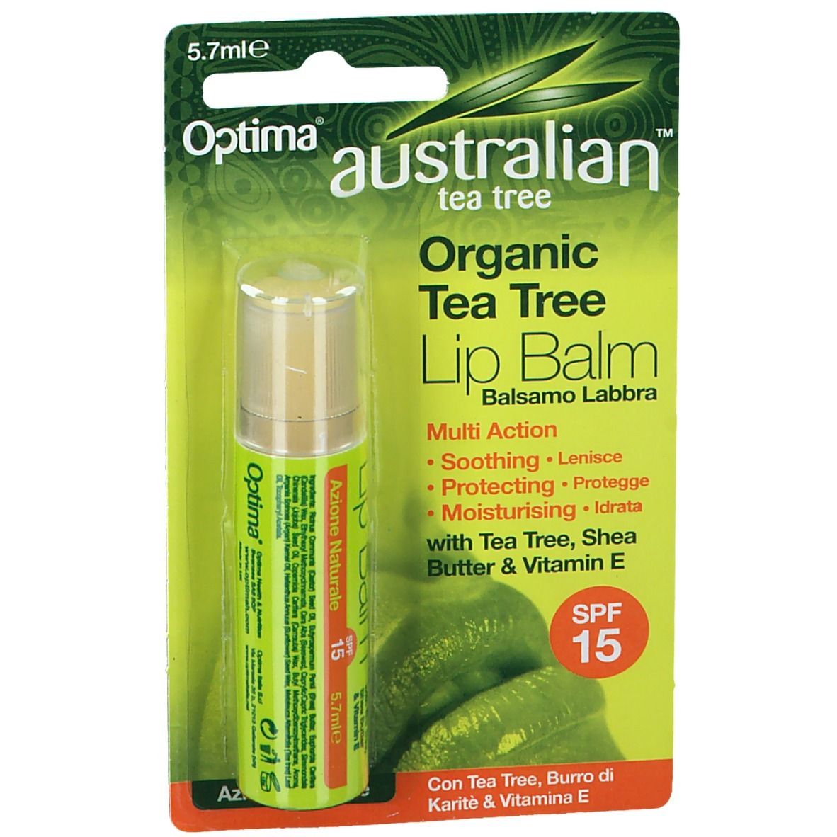 Optima Australian™ Tea Tree Stick Balsamo Labbra