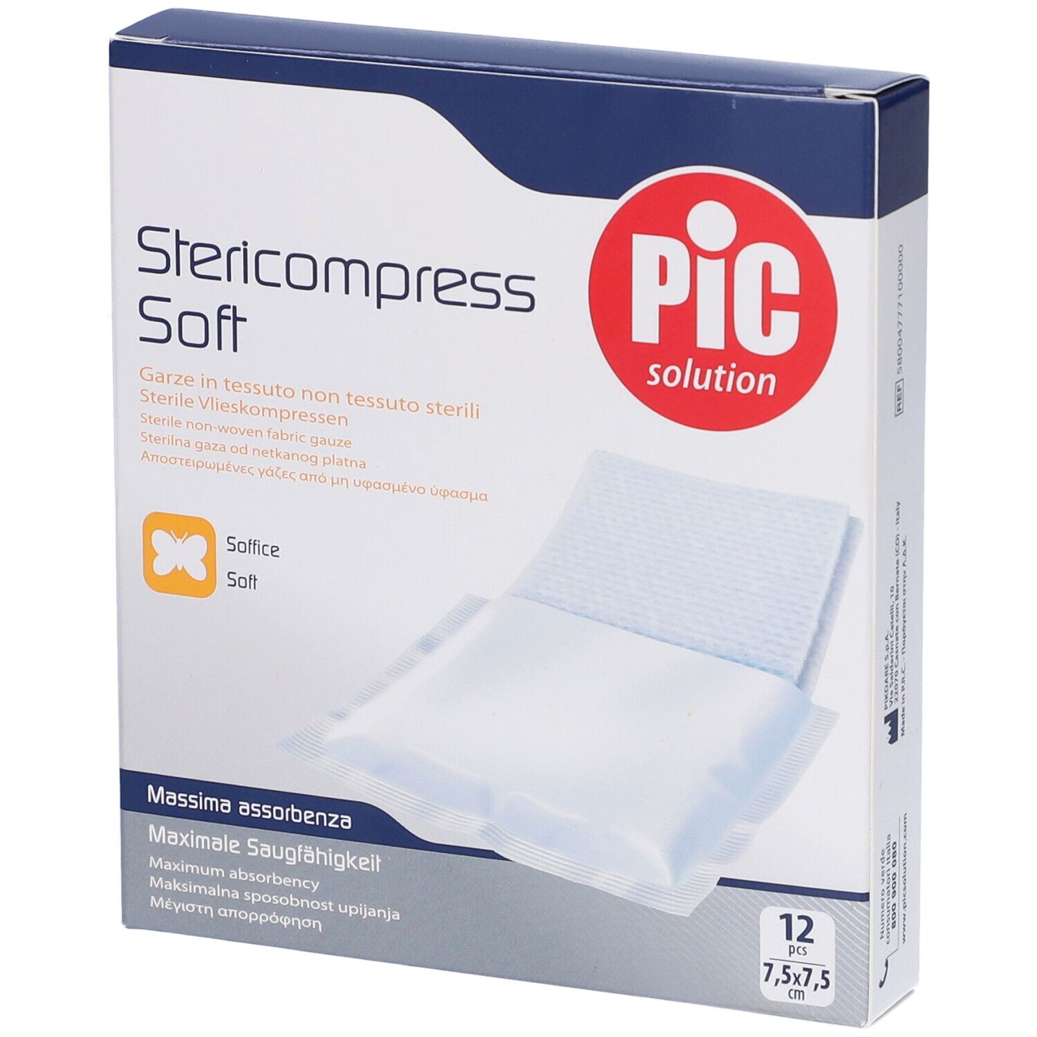 Pic Solution Stericompress Soft 7,5 x 7,5 cm