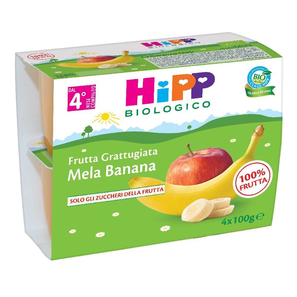 HiPP Biologico Mela Banana Frutta Grattugiata