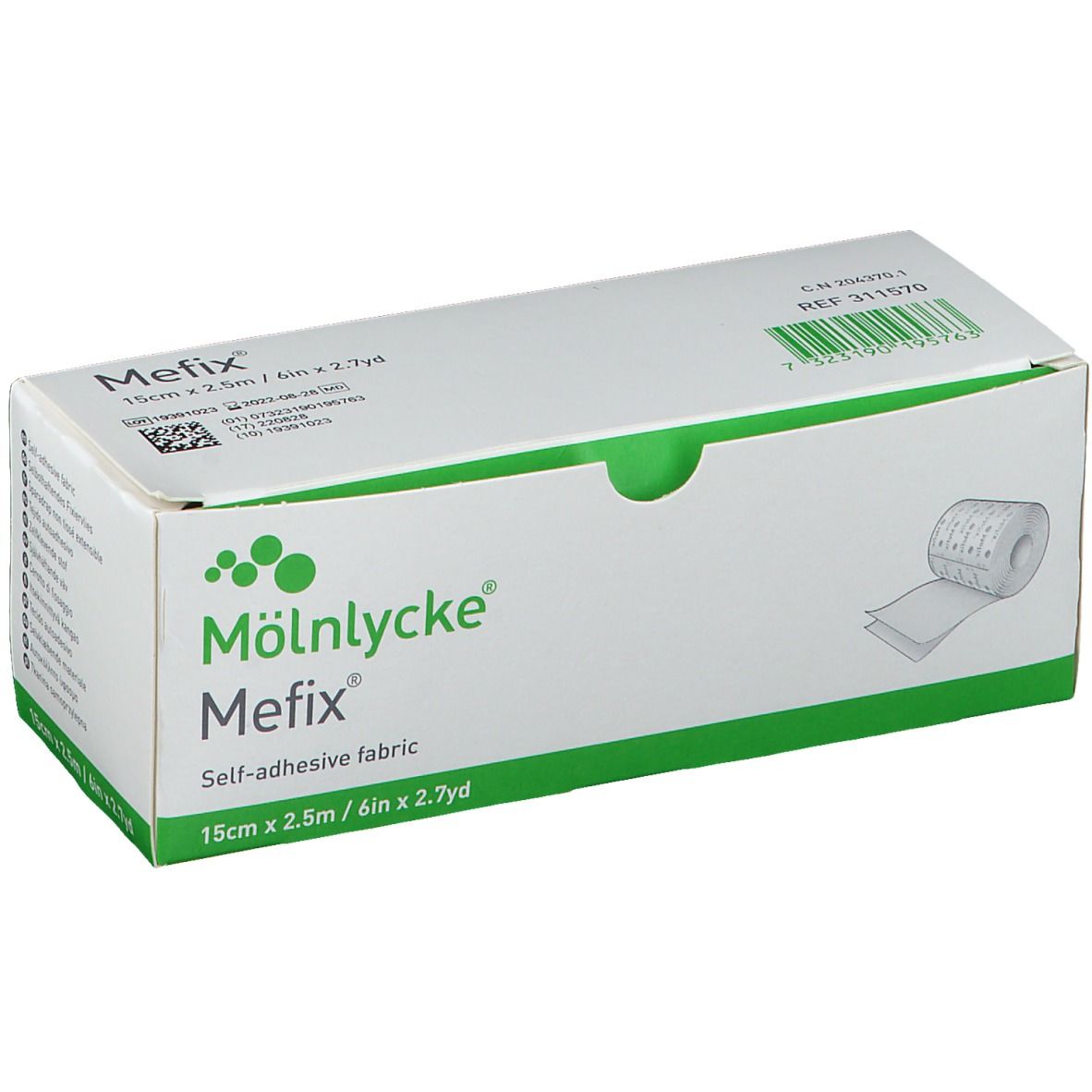 Mölnycke® Mefix® Cerotto di fissaggio autoadesivo 15 cm x 2,5 m