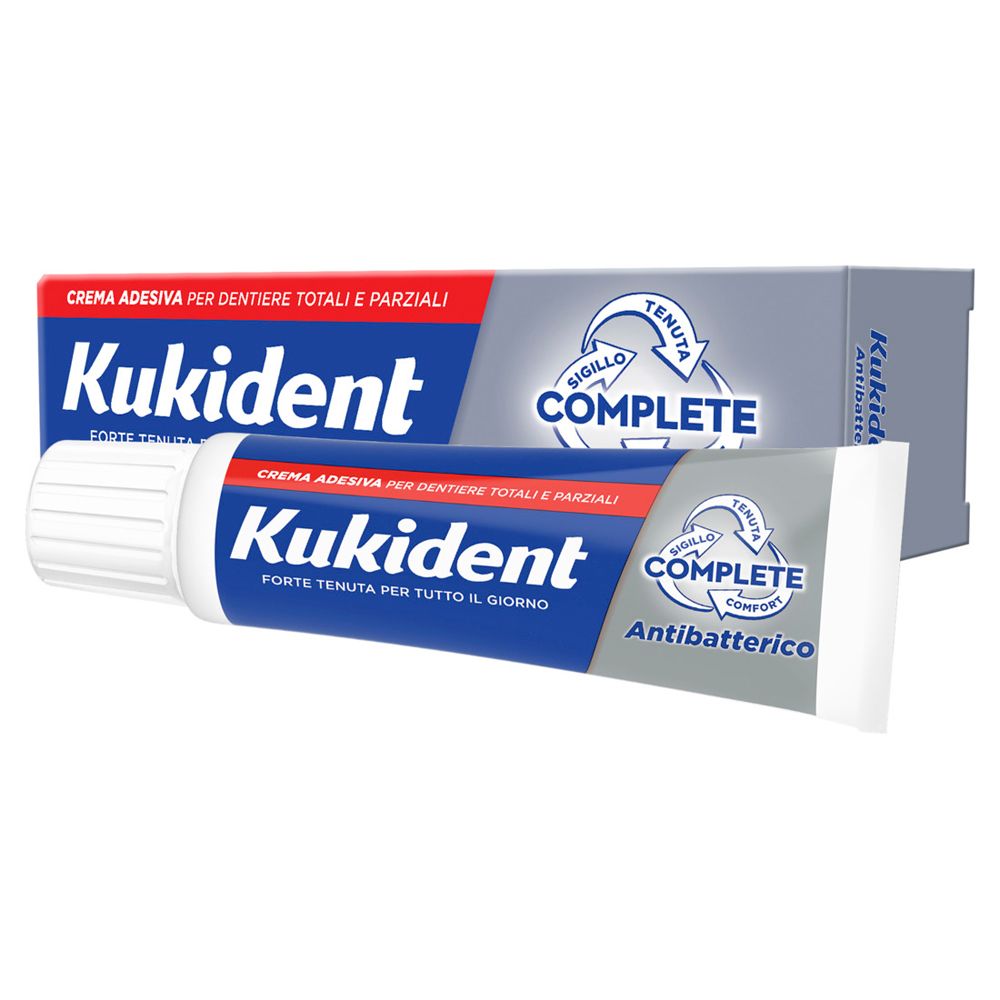 Kukident Complete Antibatterico Crema adesiva per dentiera