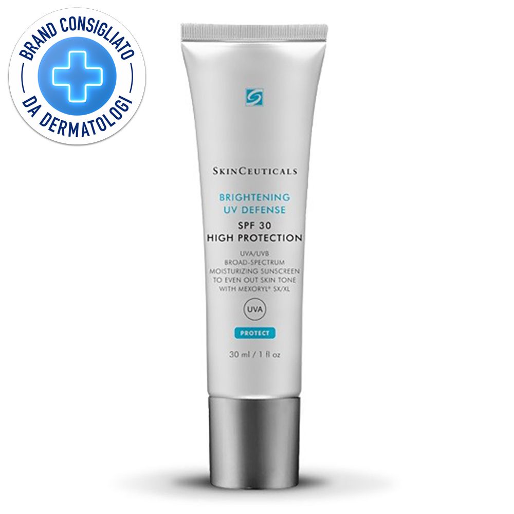 SkinCeuticals Brightening UV Defense SPF 30 protezione solare idratante ad ampio spettro UVA/UVB