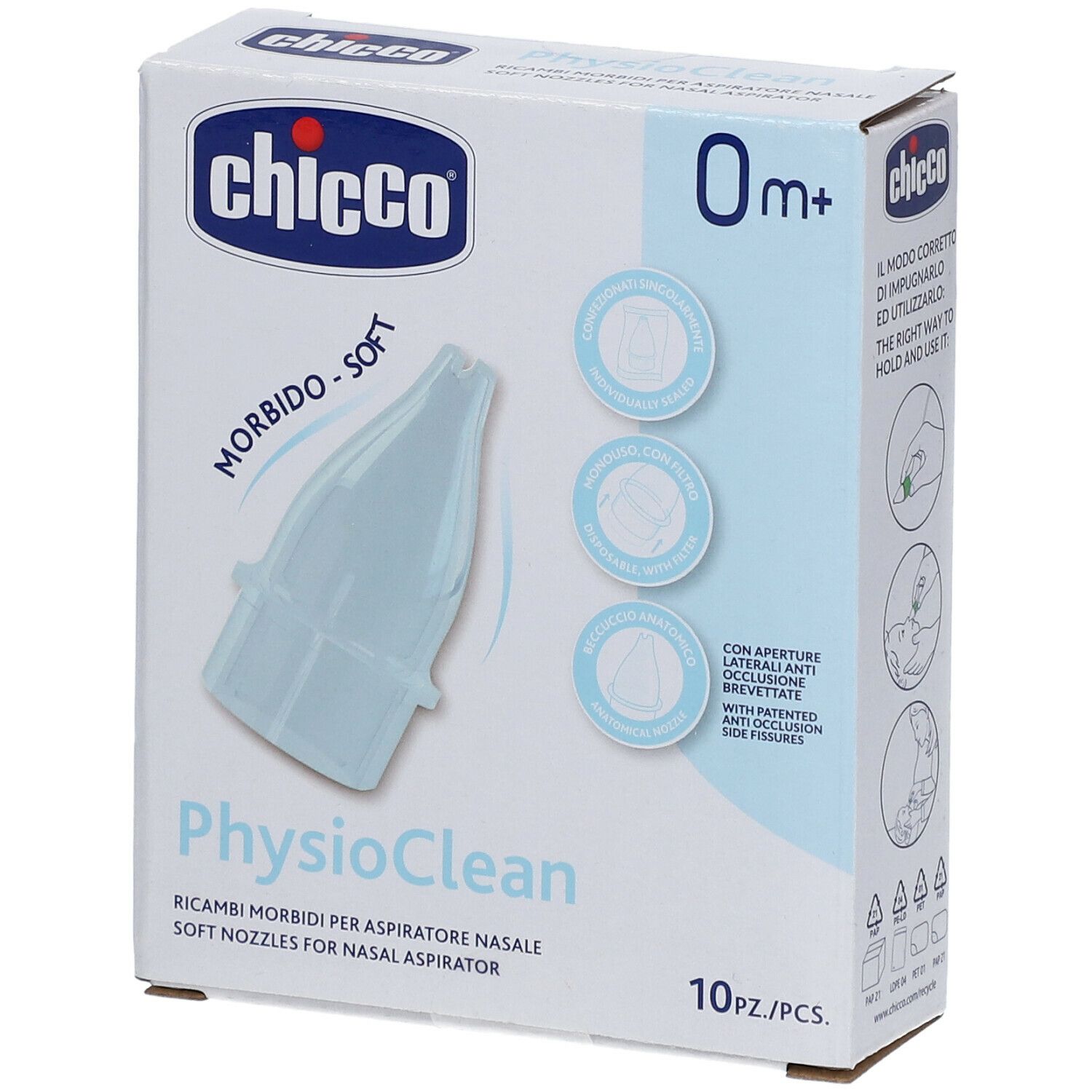 Chicco® Ricambi Morbidi per Aspiratore Nasale Physioclean