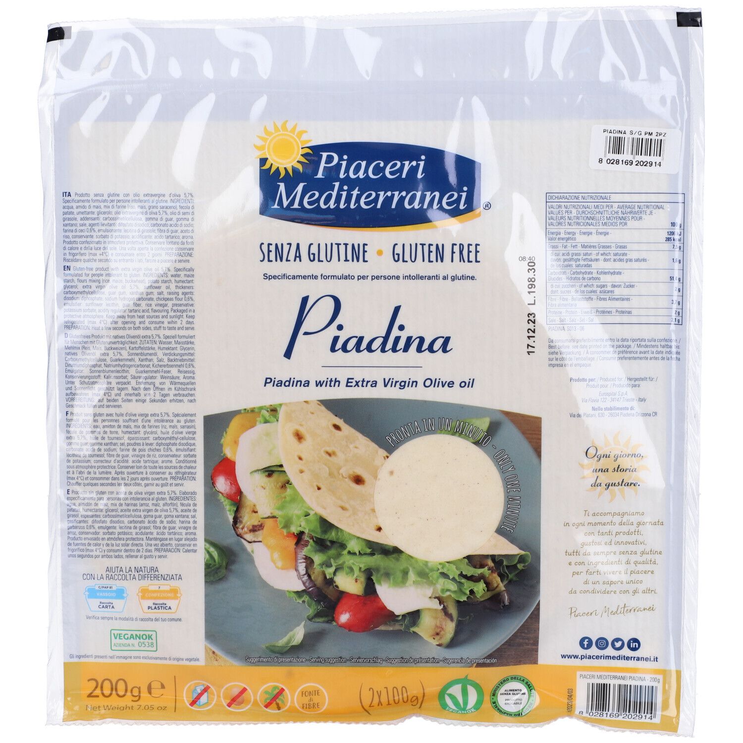 Piaceri Mediterranei® Piadina