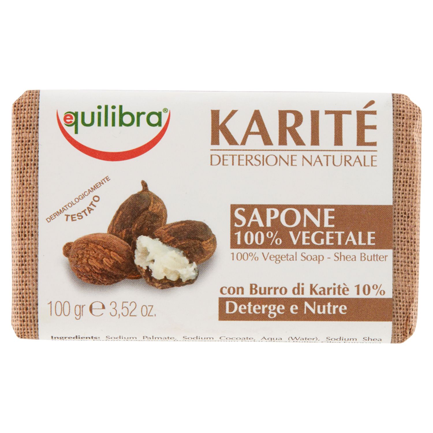 Equilibra® KARITÉ Sapone 100% Vegetale